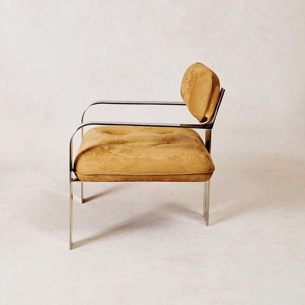 Limited Edition Camel Nubuck Accent Chair by Gordon von Steiner