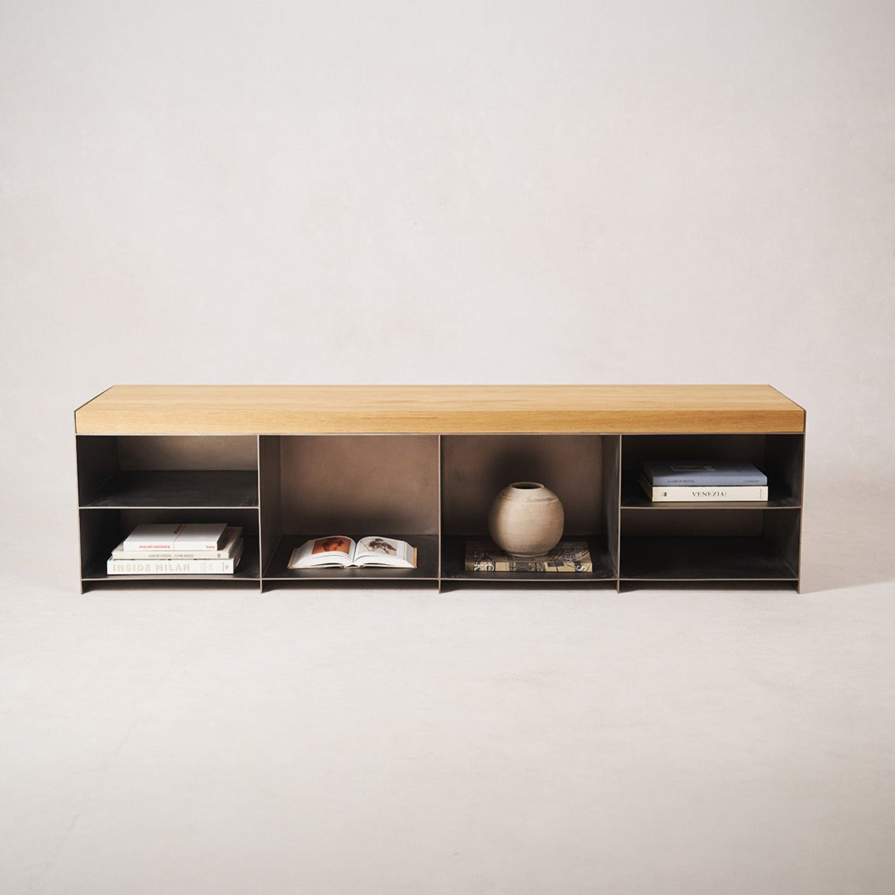Modern Milan Media Console with Versatile Storage Options