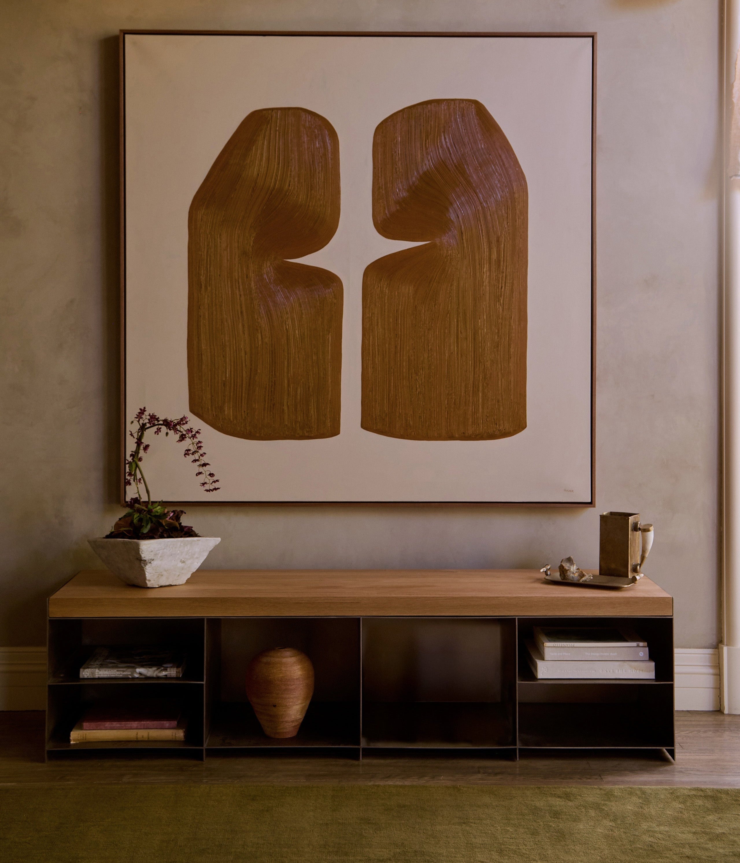 Modern Milan Media Console with Versatile Storage Options