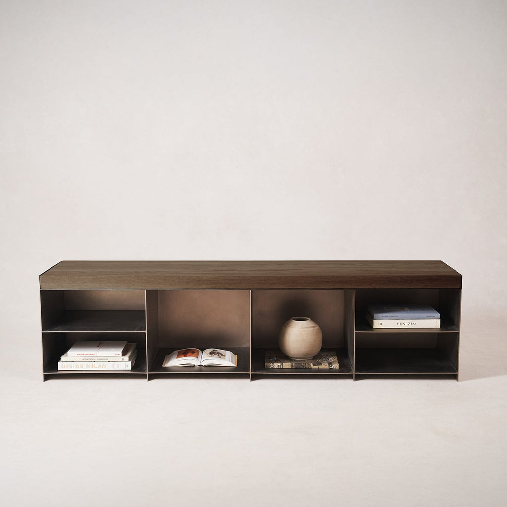 Modern Milan Media Console with Versatile Storage Options