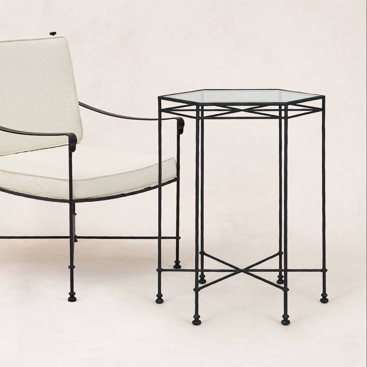 Provence Outdoor Glass Cocktail Table