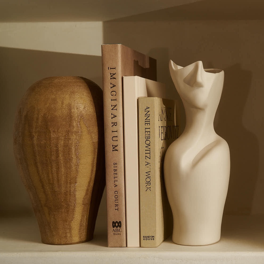 Artistic Face Vase - Abstract Ceramic Flower Holder