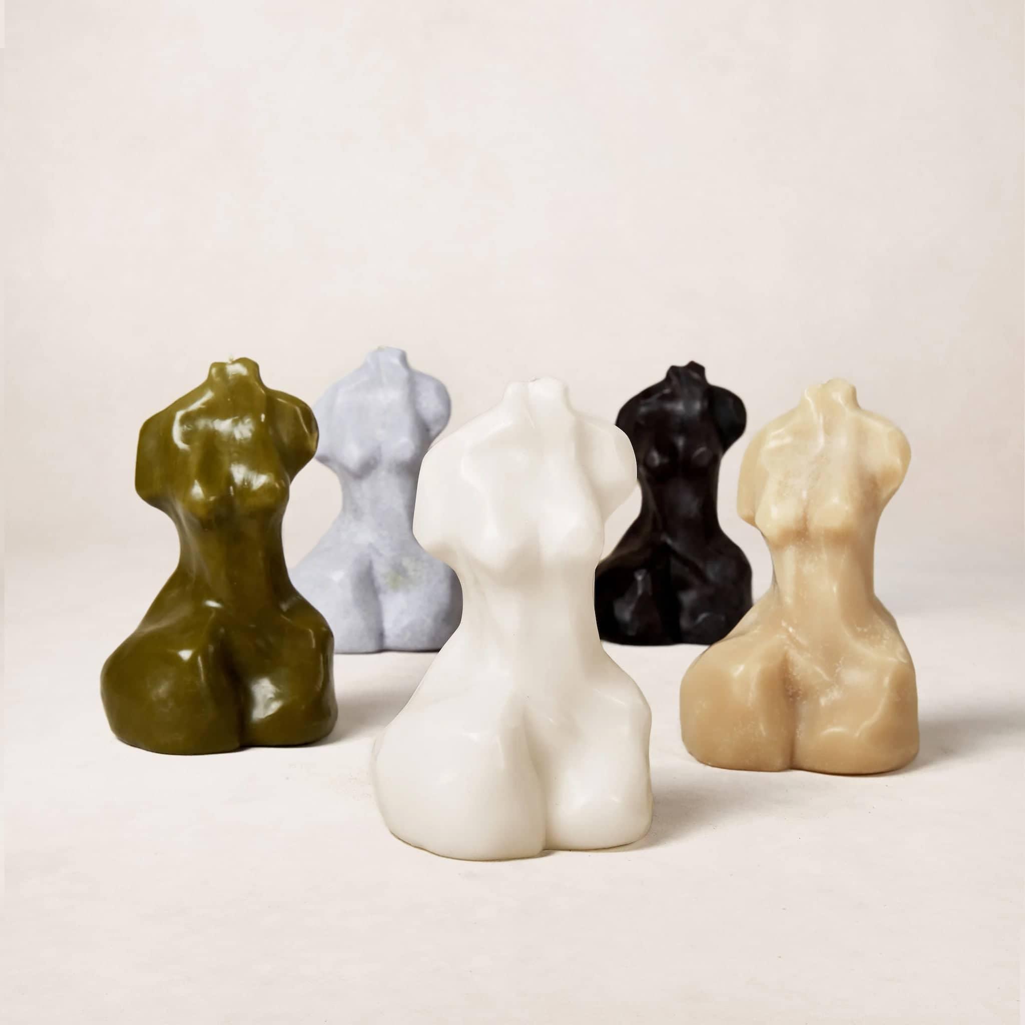 Handcrafted Delphina Feminine Form Sculpture Candle