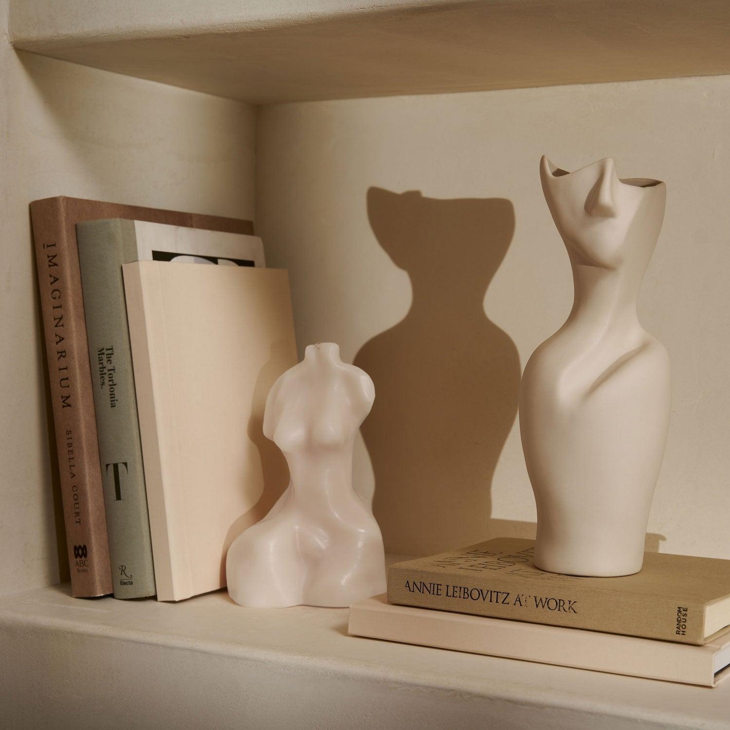 Handcrafted Delphina Feminine Form Sculpture Candle