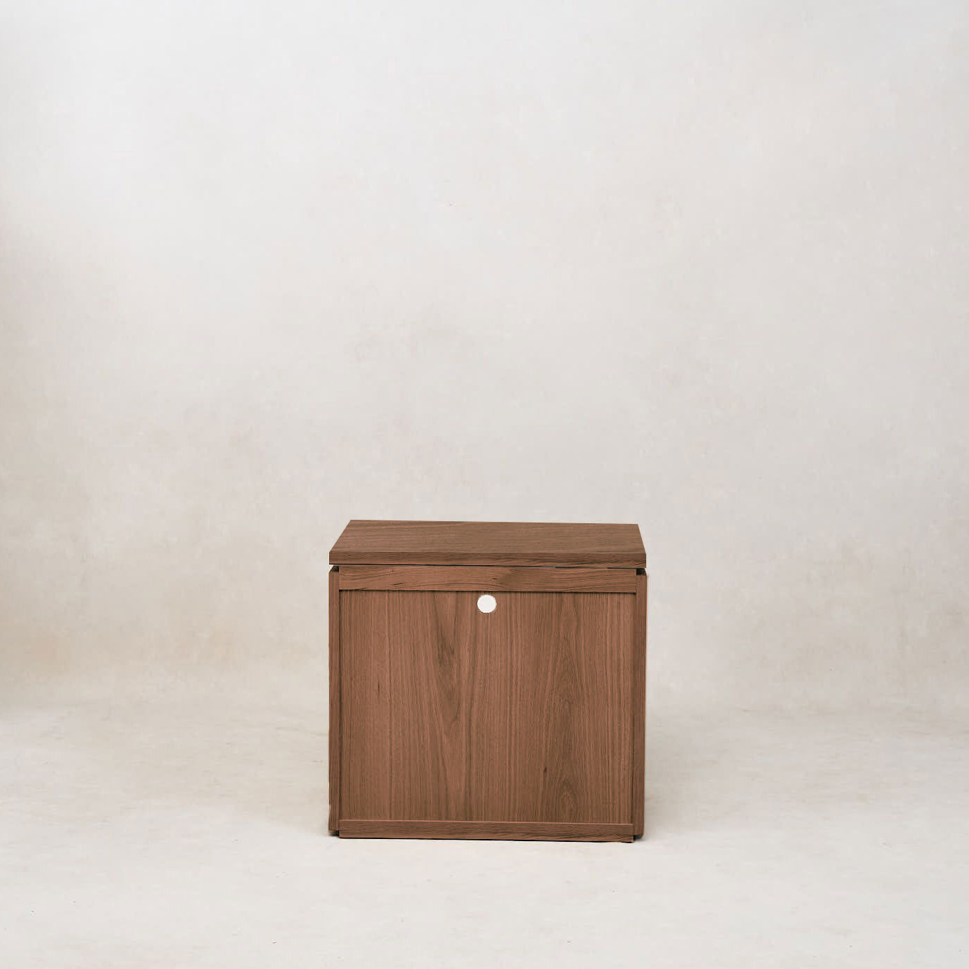 Sofita Mocha Finish Solid Oak Nightstand with Storage