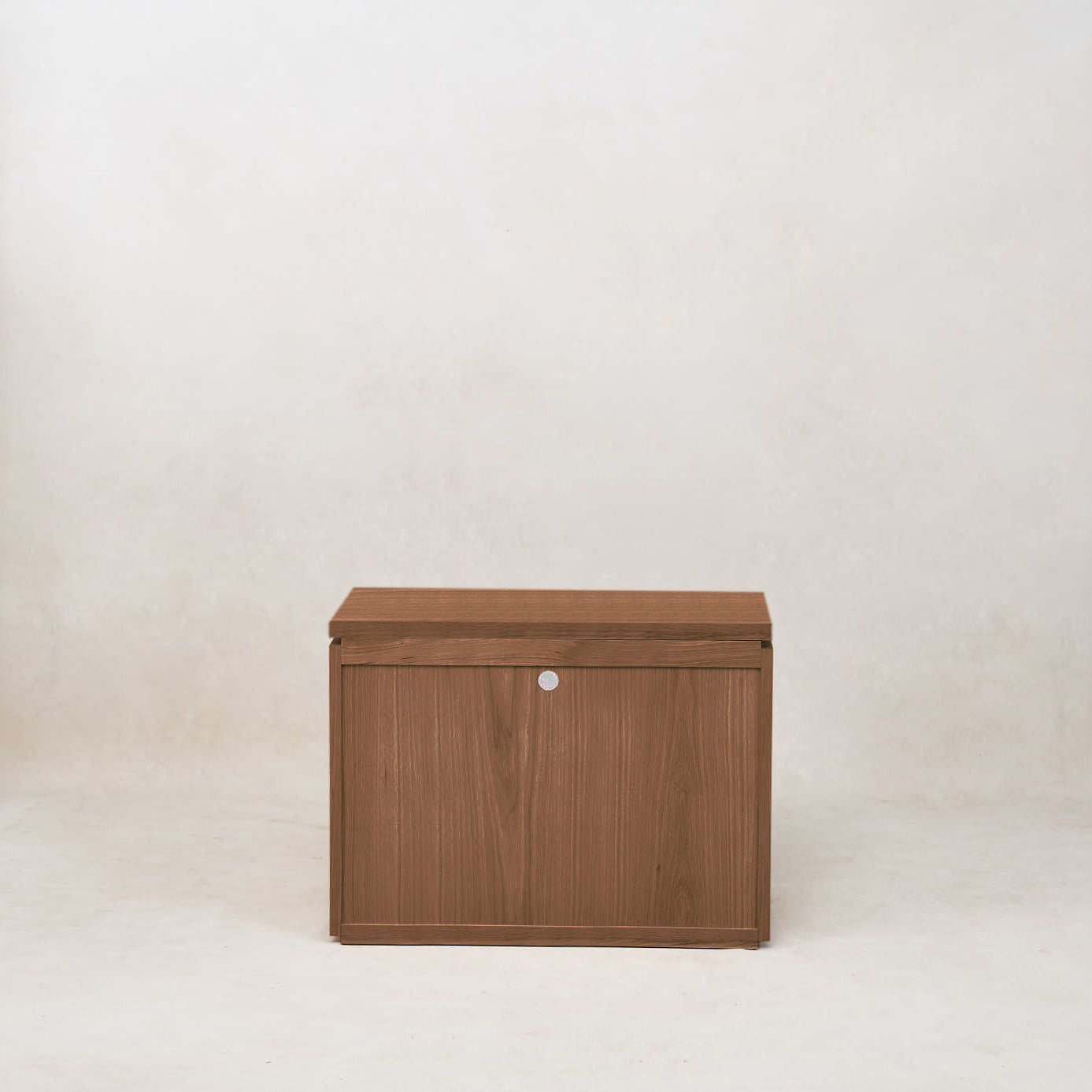 Sofita Mocha Finish Solid Oak Nightstand with Storage