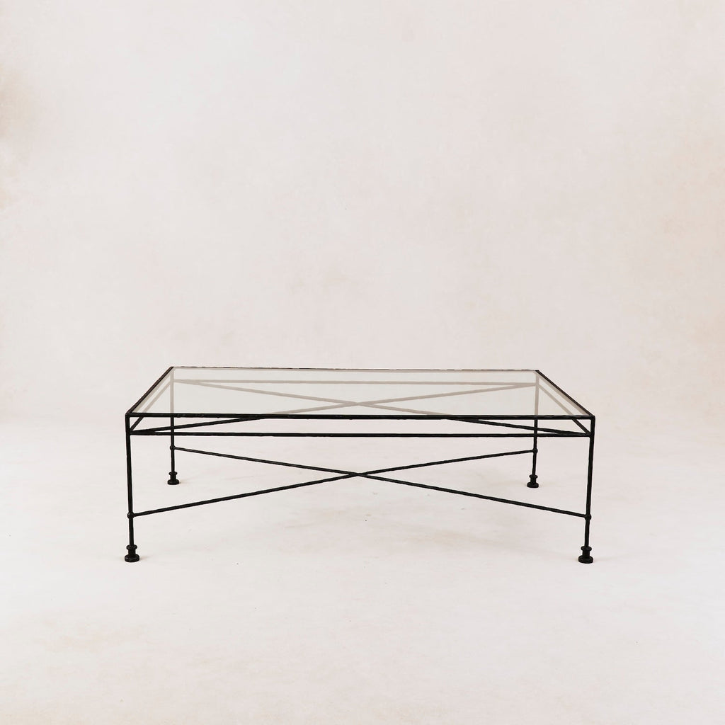 Provence Outdoor Glass Rectangular Coffee Table