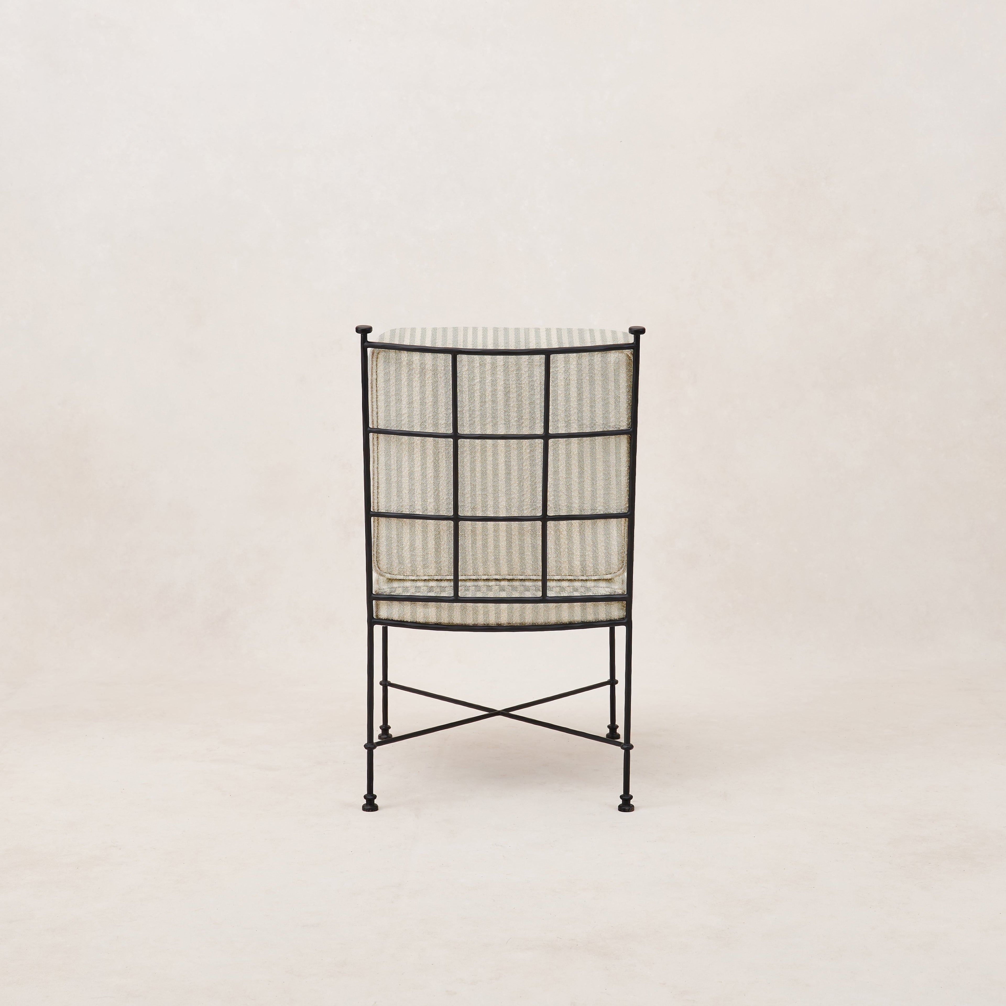 Provence Outdoor Armless Dining Chair - Mist Striped