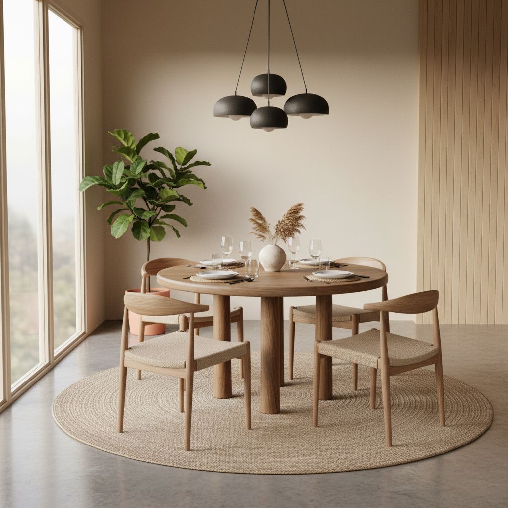 Round Topa Topa Dining Table - Mocha