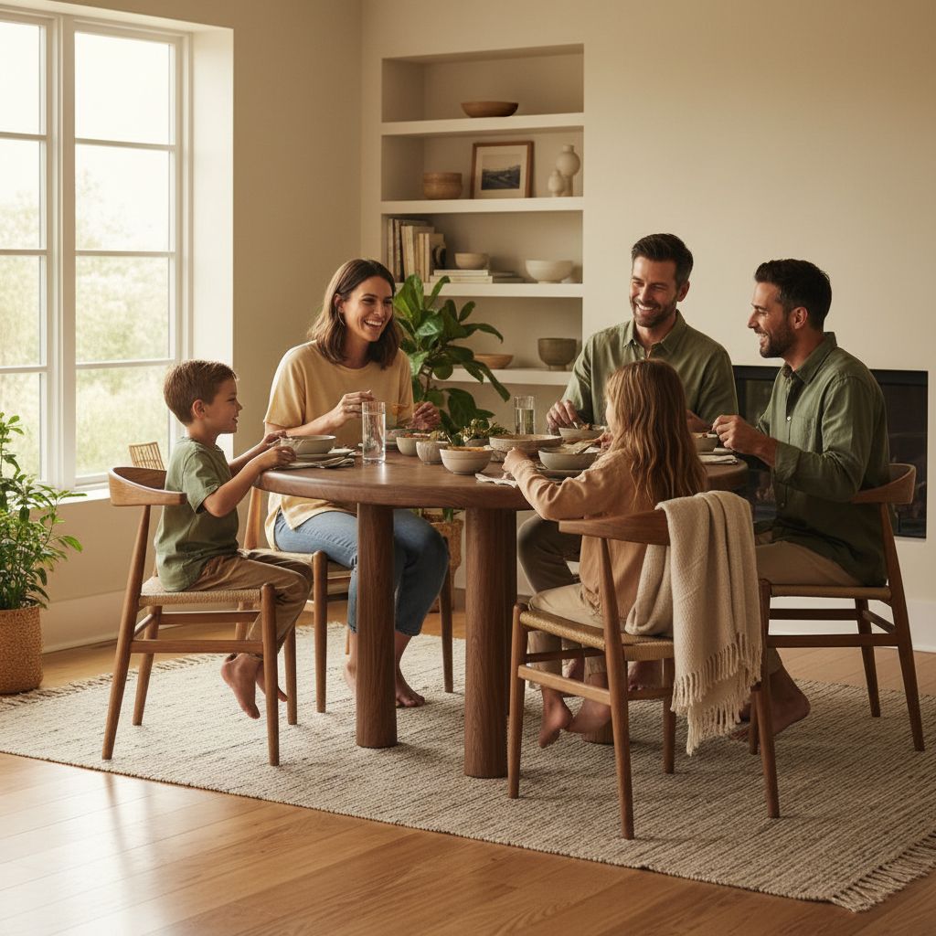 Round Topa Topa Dining Table - Mocha