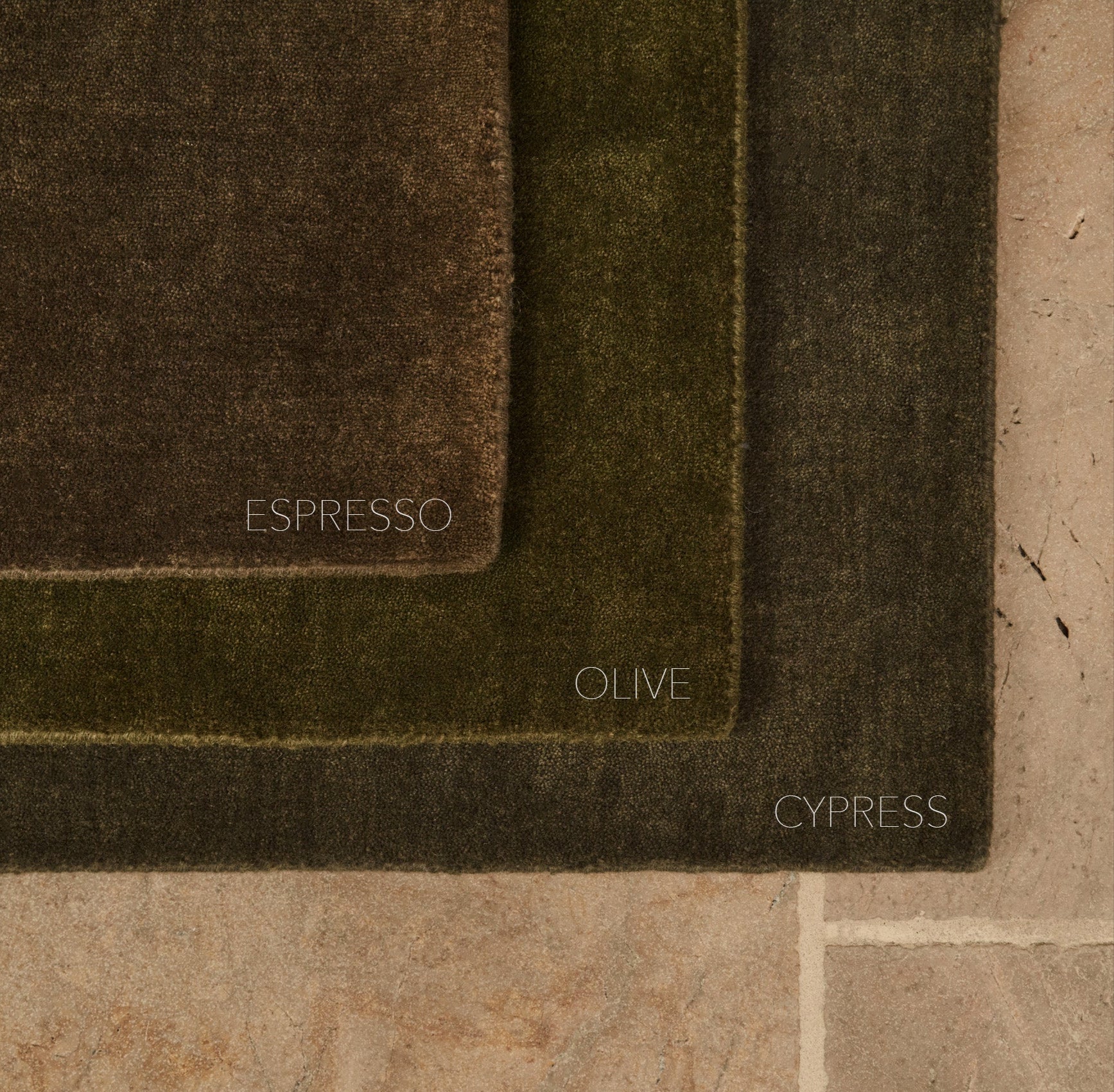 Handwoven Olive Rug - Premium New Zealand Wool Decor