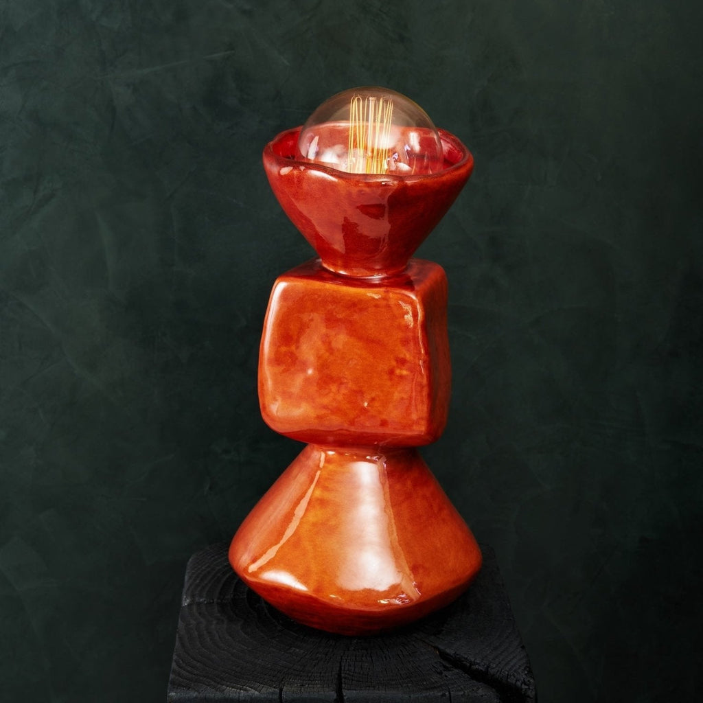 Handcrafted Ceramic Table Lamp - Artistic Design from Portugal