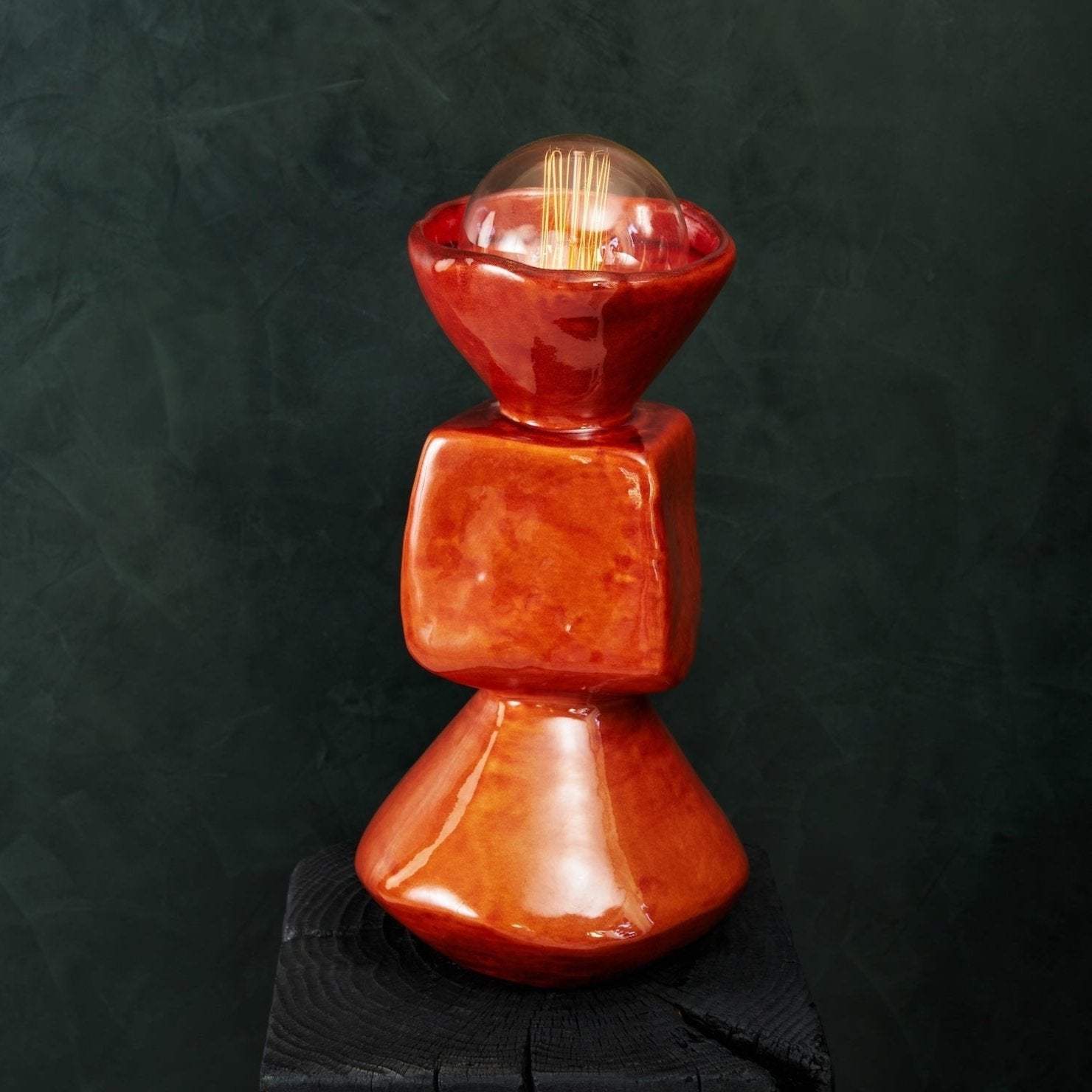 Handcrafted Ceramic Table Lamp - Artistic Design from Portugal