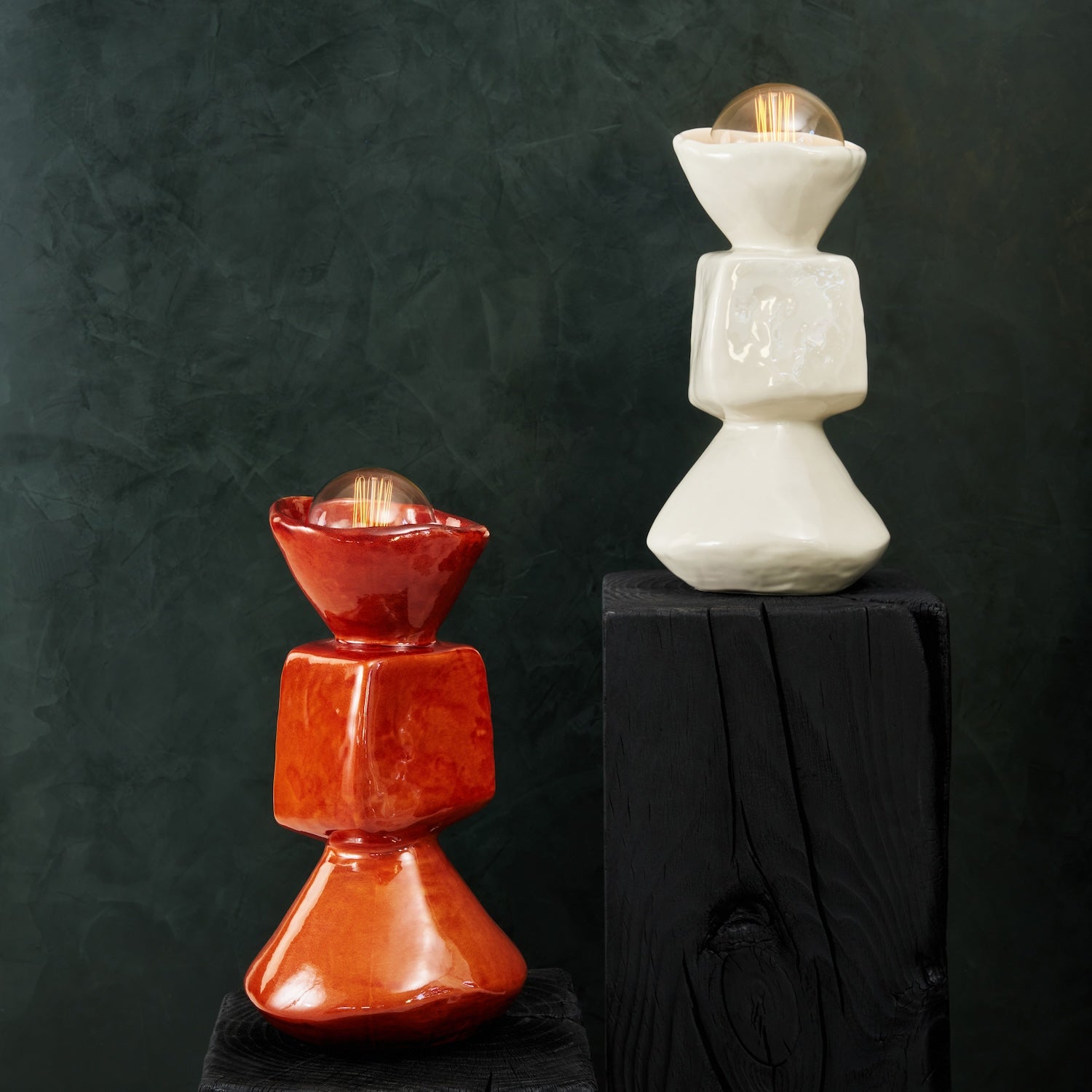 Handcrafted Ceramic Table Lamp - Artistic Design from Portugal