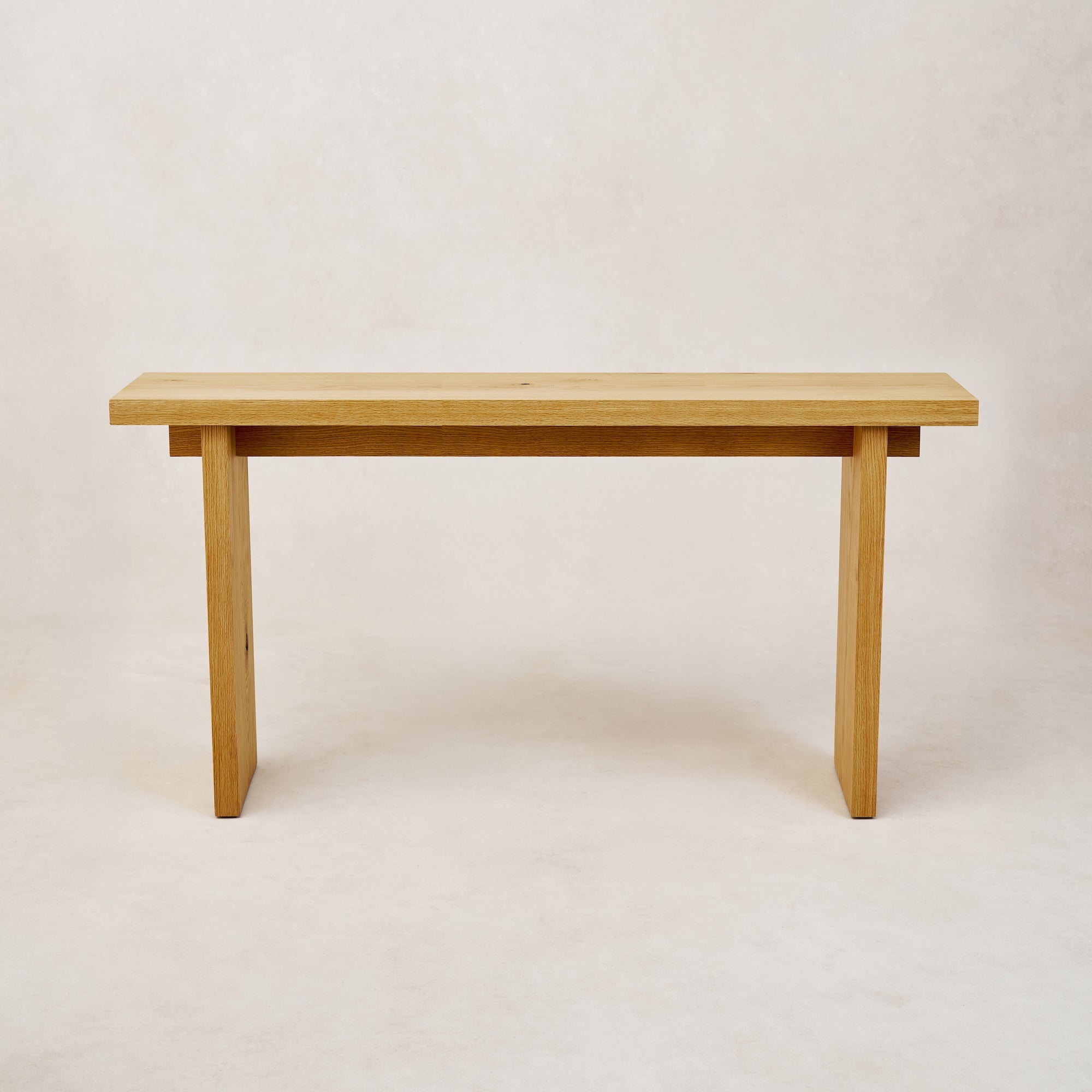 Minimalist White Oak Kyoto Console Table for Entryway