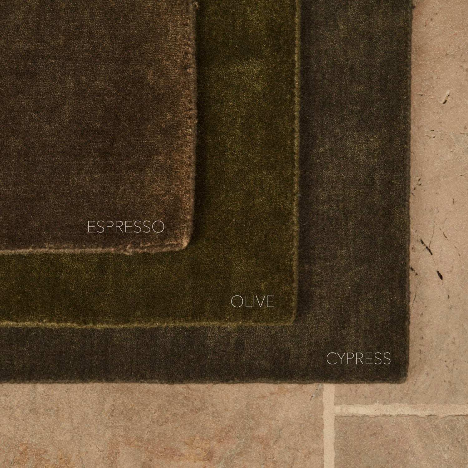 Luxury Handwoven New Zealand Wool Espresso Area Rug